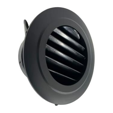 Imagem de AIMCOCO Ventilações Soffit de 15 cm, tampa de ventilação redonda com tela de malha embutida, capa de grade de persiana, para saída de exaustão, ventilação de parede, exaustor, banheiro, cozinha, uso