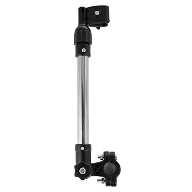 Imagem de RiToEasysports Suporte de Montagem de Guarda-Chuva de Bicicleta de Aço Inoxidável, Clipe Giratório Ajustável de 360 ​​graus para Carrinho de bebê, Suporte Retrátil Universal Com Comprimento