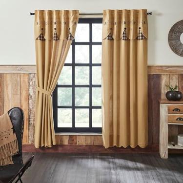 Imagem de Painel Pip Vinestar com sanefa recortada anexada em camadas, conjunto de 2 84 x 40