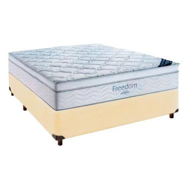 Imagem de Cama Box Begetiza + Colchão Casal Freedom Ortobom