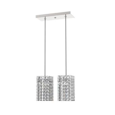 Imagem de Luminária Pendente De Cristal  L30X12Cm Mesa Balcão - Arevo Iluminação