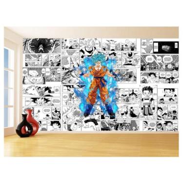 Imagem de Papel De Parede Dragon Ball Goku Página Manga 3,5M Dbz666 - Você Decor