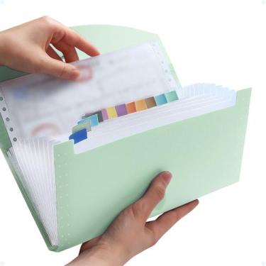 Imagem de Pasta Sanfonada Pequena Organizadora De Folhas E Documentos - Hxt, Ver