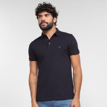 Imagem de Camisa Polo Tommy Hilfiger Básica Masculina, Marinho, P