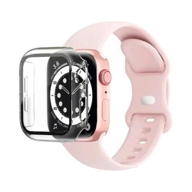 Imagem de Pulseira De Silicone Para Apple Watch 44mm 41mm 45mm 40mm 38mm 42mm Co