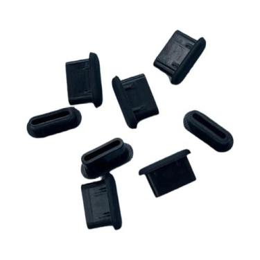 Imagem de Protetores De Poeira De Silicone Tipo-C Para Porta De Carregamento USB