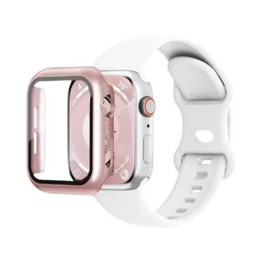 Imagem de Pulseira De Silicone Para Apple Watch 44mm 41mm 45mm 40mm 38mm 42mm Co