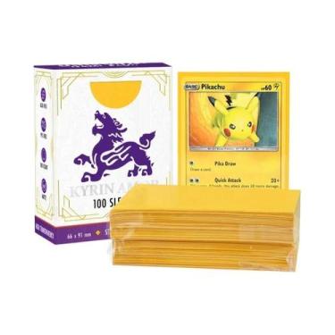 Imagem de Protetores De Cartas Premium Tamanho Padrão Para Pokémon TCG, MTG E Ca