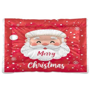 Imagem de SEHANY Cama de Natal para cães e gatos com fundo antiderrapante, cama de canil, colchão macio para animais de estimação, lavável para cães pequenos, médios e grandes, gatos, 45,7 x 61 cm