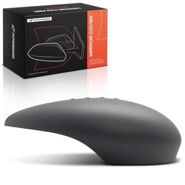 Imagem de A-Premium Tampa do espelho retrovisor do lado do motorista - compatível com Ford Fiesta 2011-2019 - Cinza preparado, com furo de seta
