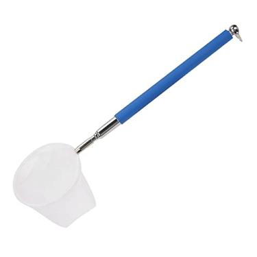 Imagem de Generic Mini Poste de Rede de Pesca Ajustável para Camarão de Aquário 20-57,5 Cm de Aço Inoxidável Acessórios Portáteis Leves para Peixes Pequenos, Camarões e Insetos (Azul #03)