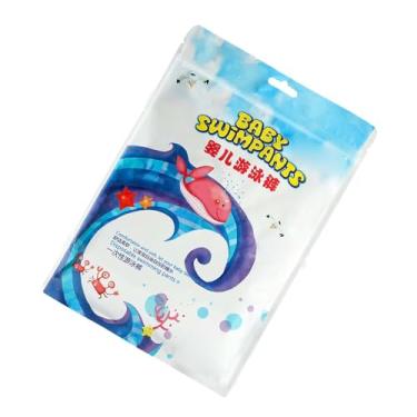 Imagem de Generic Fralda de Natação para Crianças, à Prova D'água, Descartável, Respirável, à Prova de Vazamento, para Bebês, Tecido Não Tecido (L)