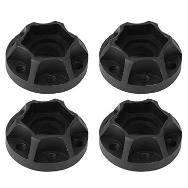 Imagem de Ainoli 4pcs RC Car Wheel Hex Hubs Adaptador de roda preto adequado para SCX10 1/10 RC Crawler 1.9 polegadas 2.2 polegadas Roda (11mm)