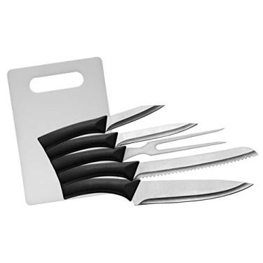 Imagem de Conjunto Facas 6 Peças Euro Preto