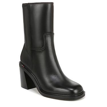 Imagem de Franco Sarto Bota feminina Penelope cano médio salto grosso, Couro preto, 5.5