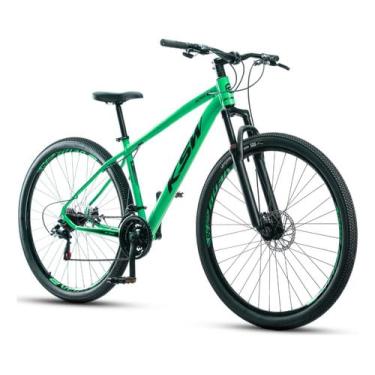 Imagem de KSW Bicicleta XLT 100 24 V Shimano Importado Aro 29 Quadro Alumínio (Verde, 17")