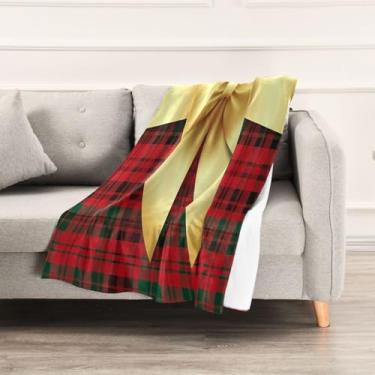 Imagem de Wassud Cobertores e mantas de Natal 152,4 x 228,6 cm, cobertor xadrez para sofá, cadeira, decoração de casa