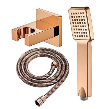 Imagem de Banheiro, vaso sanitário, chuveiro de mão conjunto de cabeça de chuveiro de mão abs chuveiro de mão chuveiro de chuva massagem spa chuveiro de mão quadrado cabeça de chuveiro com mangueira de chuveiro