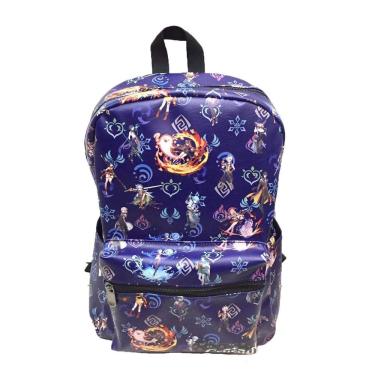 Imagem de Mochila escolar infantil Genshins Impacts 3 PU 36x42cm