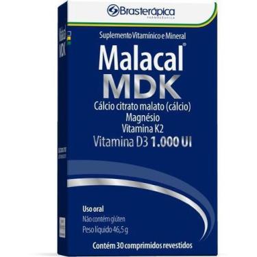 Imagem de Malacal MDK 30 Capsulas Calcio + Magnesio + Vitamina D - BRASTERAPICA