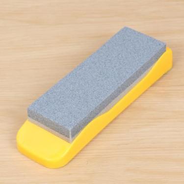 Imagem de Pedra de amolar dupla face com base antiderrapante para facas e ferramentas de cozinha