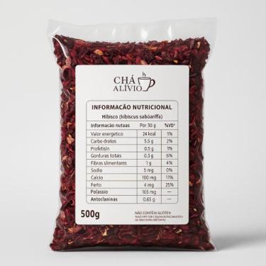 Imagem de Hibisco em Flor 500g Flores Naturais Secas - Chá e Alívio