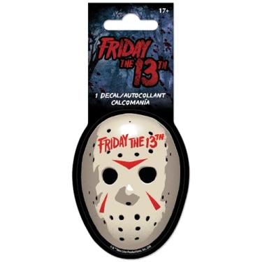 Imagem de Sexta-feira 13 - Adesivo de vinil branco com máscara - 4 cores