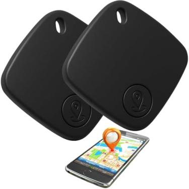 Imagem de Kit 2 Smart Tag Localizador Bluetooth Compatível com App Buscar/Find My (iOS 14.5+) – Alerta Sonoro, Bateria Substituível, Etiqueta Antiperda para Chaves e Bolsas