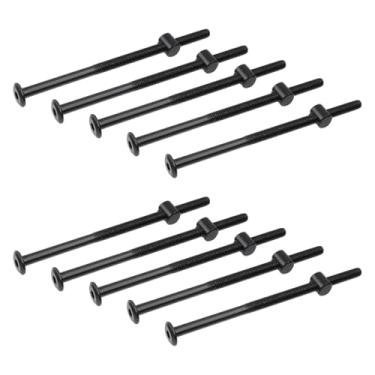 Imagem de KUMGROT Kit de parafusos e porcas de 4,8 polegadas, kits de ferragens de substituição de parafusos sextavados de aço carbono para montagem de eletrodomésticos e instalação de móveis, 10 peças