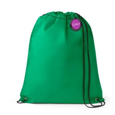Imagem de Mochila tipo Saco Gym Sack em TNT Premium 33x40cm Marino TopGet, Verde