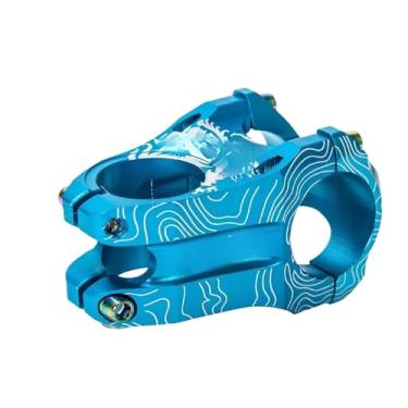 Imagem de Mesa de alumínio para mountain bike, 31,8 * 28,6 mm, 0 graus, 45 mm, ultraleve, para enduro, downhill, all-mountain e cross-country, peças para MTB, usinada em CNC.(BLUE)