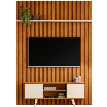 Imagem de Painel Para Tv 65 Polegadas Composição Bancada Panor Cinamomo/off White