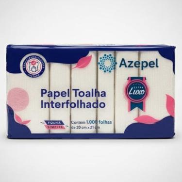 Imagem de Papel Toalha Interfolhado Extra Luxo Azepel Folha Simples