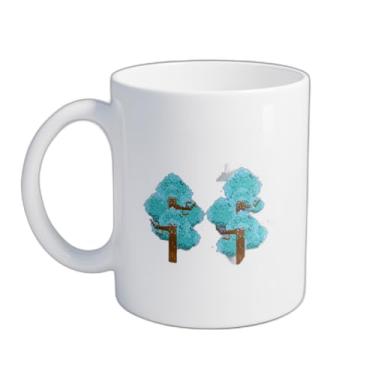 Imagem de Caneca Xícara de Café Porcelana 300ml Cenário Videogame Retro Pixelizado