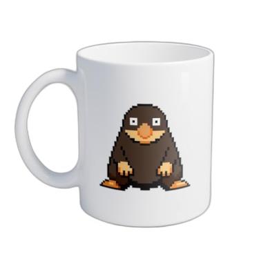 Imagem de Caneca Xícara de Café Porcelana 300ml Pixel Art Estilo Videogame Retro