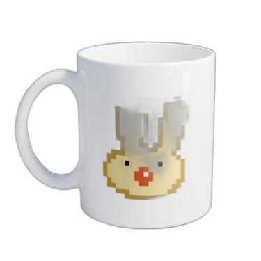 Imagem de Caneca Xícara de Café Porcelana 300ml Com Desenho Animação Biscoito Pixel