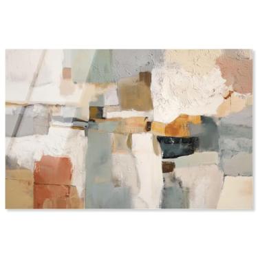 Imagem de Color Field Intersect I Impressão acrílica Boho Wall Decor por Art Remedy, Pronto para pendurar, 76 x 50 cm