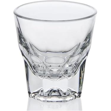 Imagem de Necessia Copos Premium Cortado 127 g – Conjunto de 12, Vidro Temperado Tratado Termicamente, Copos de Café Expresso Elegantes, Copos de Café Durável de Grau Barista