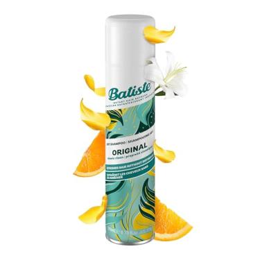 Imagem de Batiste Shampoo a Seco Original 200ml - Remove Oleosidade, Refresca Rápido, Com Queratina, Livre de Sulfatos, Aroma Cítrico de Laranja e Bergamota, Cheiro Limpo e Refrescante - Produto Leve para Cabelos!
