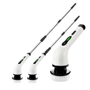 Imagem de Esfregão Giratório Elétrico Recarregável com Escovas - Esfregão Eletri