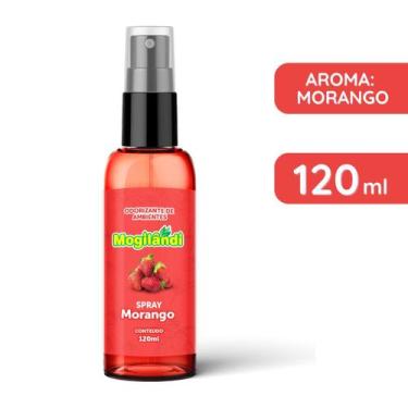 Imagem de Aromatizante Ambiente Morango Spray 120ml Frescor Tecidos e Roupas Cas