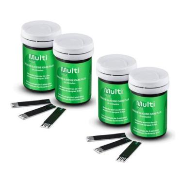 Imagem de Kit 100 Tiras de Glicemia Care Plus Multi Saúde - HC4895K HC4895K