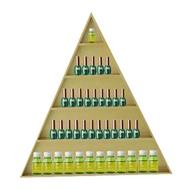 Imagem de Prateleira de metal para esmalte de parede, prateleira de esmalte de metal, 5 camadas, prateleira de exibição de óleo essencial, loja de salão de unhas, ferro para pendurar na parede, triângulo