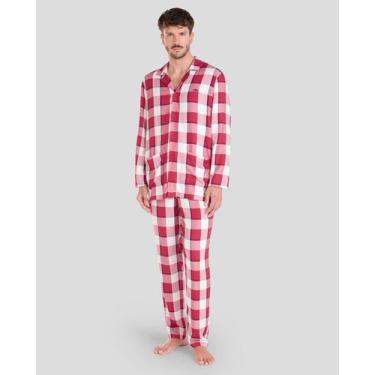 Imagem de Pijama Xadrez Vermelho - Lohe, Vermelho, M