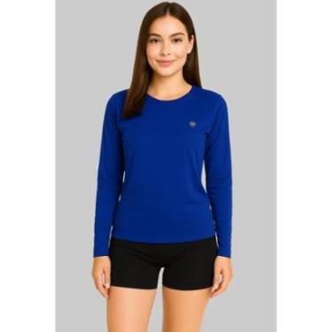 Imagem de Camisa Feminina Térmica Proteção UV50 Manga Longa Corrida e Treino-Unissex