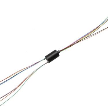 Imagem de 1 anel deslizante de peixe âncora visual diâmetro 6/6,5/7,5 mm 2/4/8/12CH 1A 2A junta rotativa condutiva deslizante para Gimbal RC UAV PTZ (diâmetro 12,4 mm 8CH 2A)