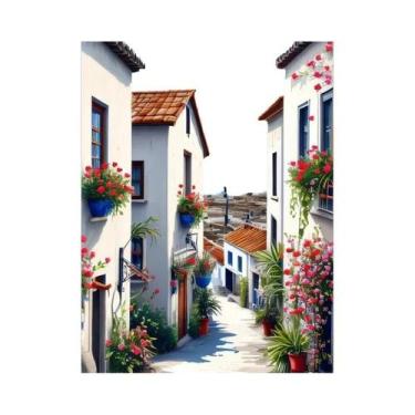 Imagem de Kit De Pintura Em Diamante 5D De Flor De Cerejeira Romântica Na Rua De