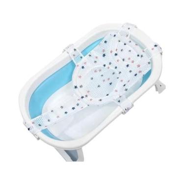 Imagem de Almofada De Banho Ajustável Antiderrapante Para Bebês, Suporte Para Ba