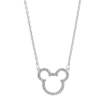 Imagem de Origami Owl Disney Minnie Mouse Pave Colar 40,6-48,3 cm, Latão, Sem Pedra Preciosa