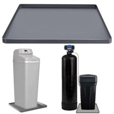 Imagem de Tapete de amaciante de água, bandeja de gotejamento para vazamentos, sistema de amaciador de água, tapete de silicone com borda elevada, tapete de bandeja de sistema de filtragem de água para toda a
